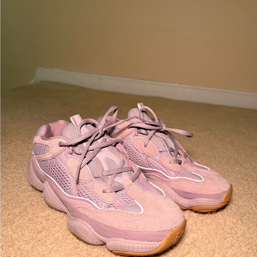Adidas Yeezy 500 “Soft Vision” with purple mesh